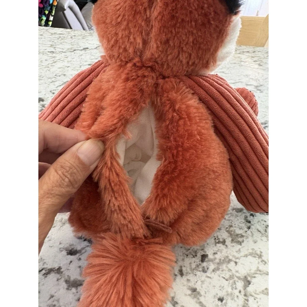 Scentsy Buddy Fern Plush Fox Stuffed Animal With Corduroy Arms & Legs-No Pak